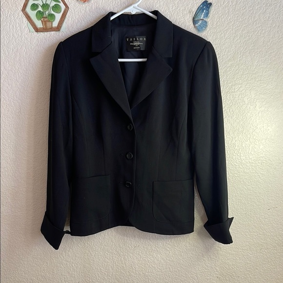 Tailor B. Moss Black Blazer Classic Fitted Style - Picture 1 of 8